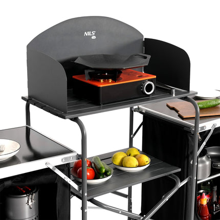 Folding Kitchen Travel Cabinet with Cover