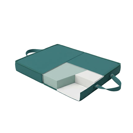 Folding Knee Pad, Dark Green Foam, Portable & Durable
