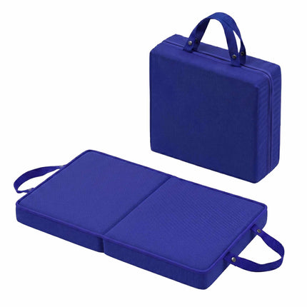 Folding Knee Pad with Handles – Dark Blue, Foam