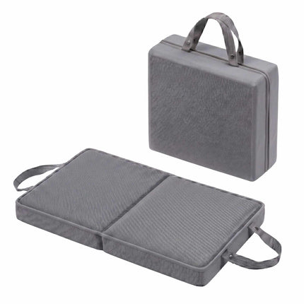 Folding Knee Pad with Handles – Grey, Foam, Portable