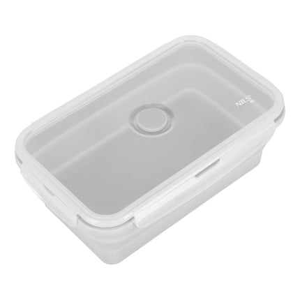 Folding Lunch Box, Grey, 1200ml Capacity