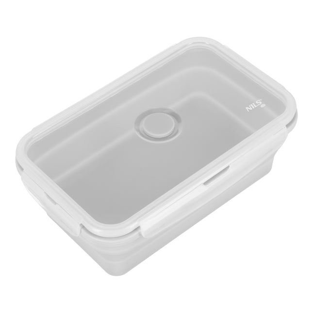 Opvouwbare lunchbox, grijs, inhoud 1200 ml