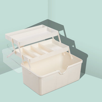 Folding Medicine Storage Box with 7 Compartments