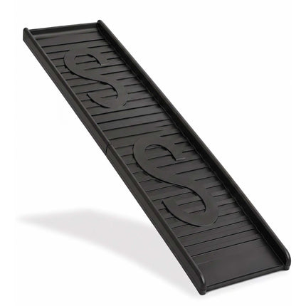 Folding Plastic Dog Ramp, Black, 154 cm Length