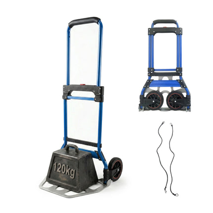 Folding Sack Truck, 120kg Capacity, Steel Frame