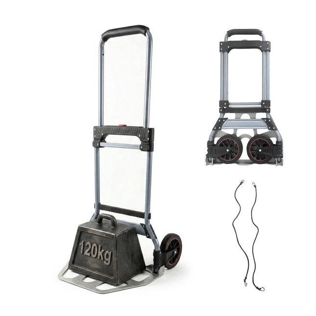 Folding Sack Truck, 120 kg Capacity, Telescopic Handle