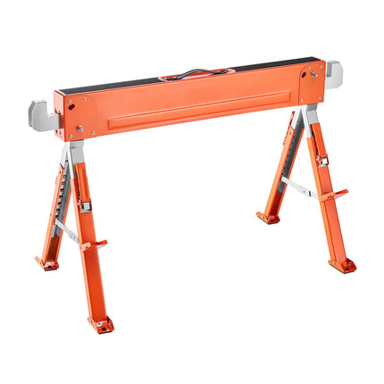 Folding Sawhorses, 2-Pack, Adjustable Height, 1800 lb