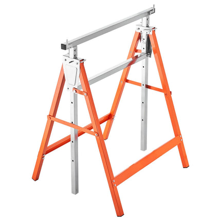 Folding Sawhorses, 2-Pack Adjustable Height, 440 lb