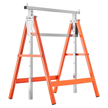 Folding Sawhorses, 2-Pack Adjustable Height, 440 lb