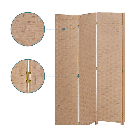 Folding Screen Room Divider, 8-Panel, Space-Saving Design