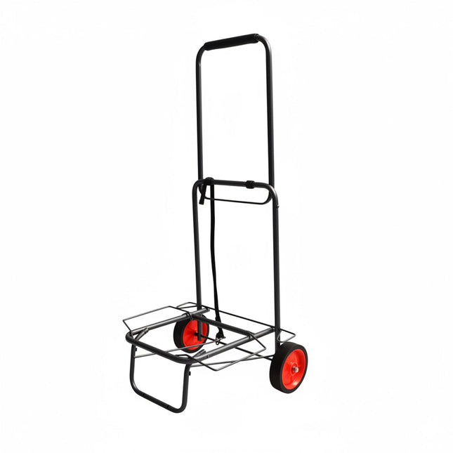 Folding Shopping Trolley with Bungee Cords, Steel Frame