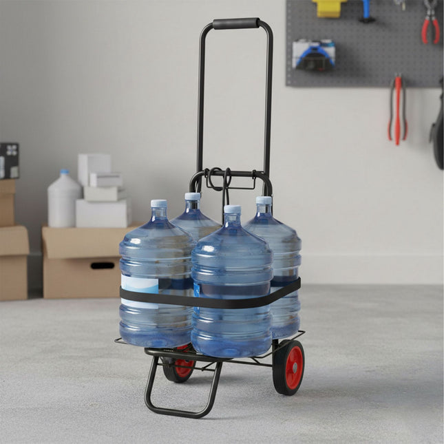 Folding Shopping Trolley with Bungee Cords, Steel Frame