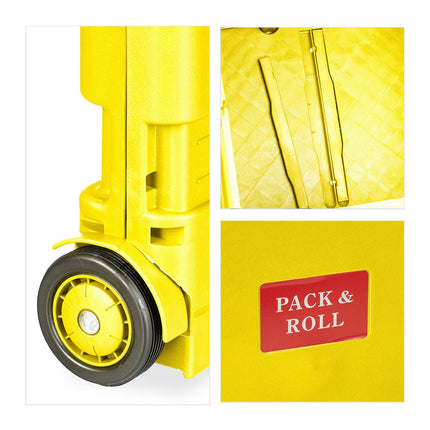Folding Shopping Trolley with Telescopic Handle, 35 kg Capacity