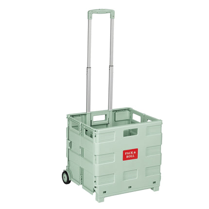 Folding Shopping Trolley with Telescopic Handle, 35kg Capacity