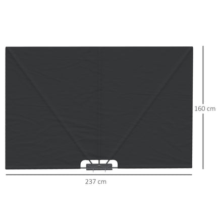 Collapsible garden awning 237x160cm, UV & Wind protection