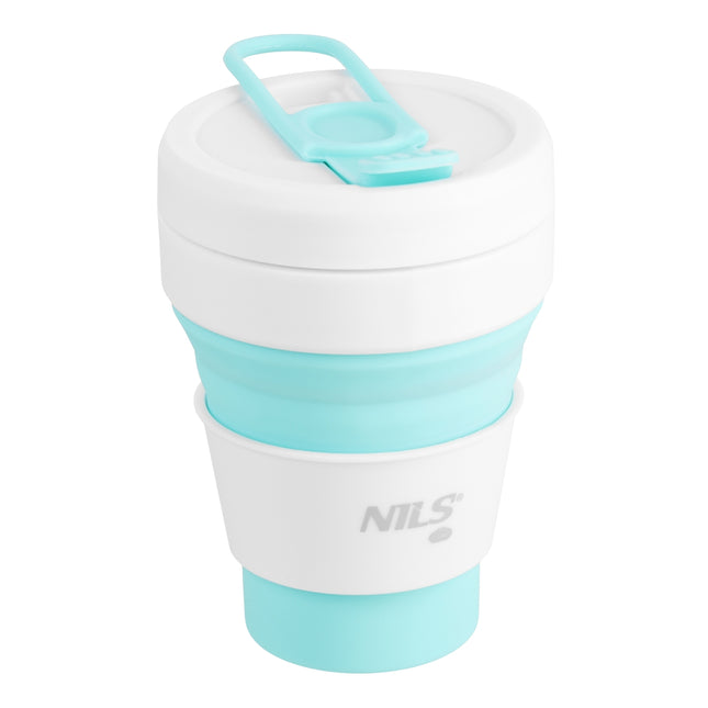 Folding Silicone Cup, 355ml, Mint Color