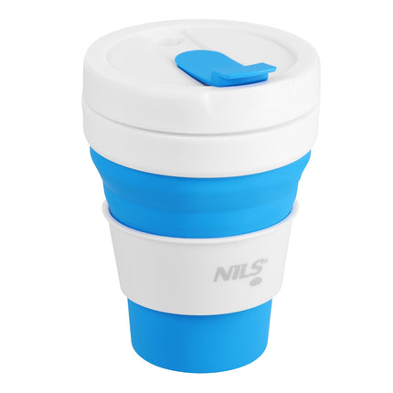 Folding Silicone Cup, 475ml, Blue