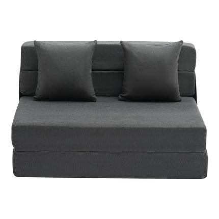 Folding Sofa Bed, Twin 3-in-1 Memory Foam with Pillows