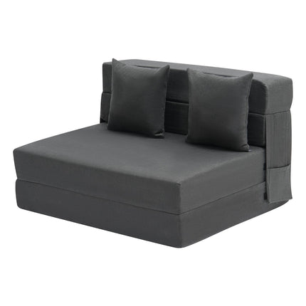 Folding Sofa Bed, Twin 3-in-1 Memory Foam with Pillows