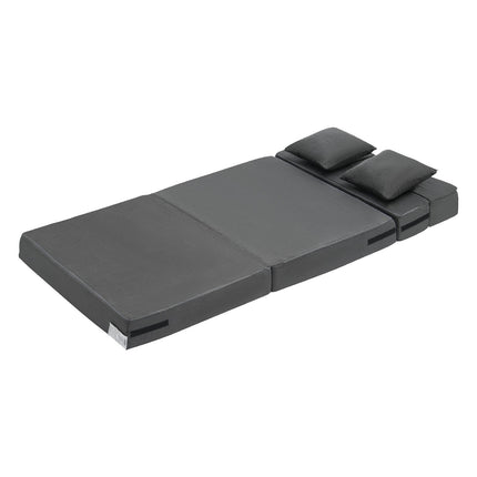 Folding Sofa Bed, Twin 3-in-1 Memory Foam with Pillows