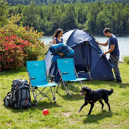 Folding Tourist Chair, Blue, Compact and Portable