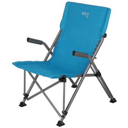 Folding Tourist Chair, Blue, Compact and Portable