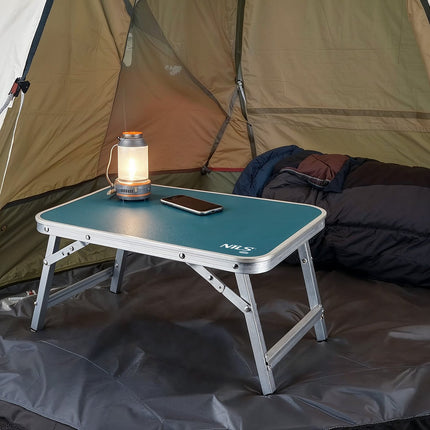 Folding Tourist Table, Low 50x30x20 cm, Blue