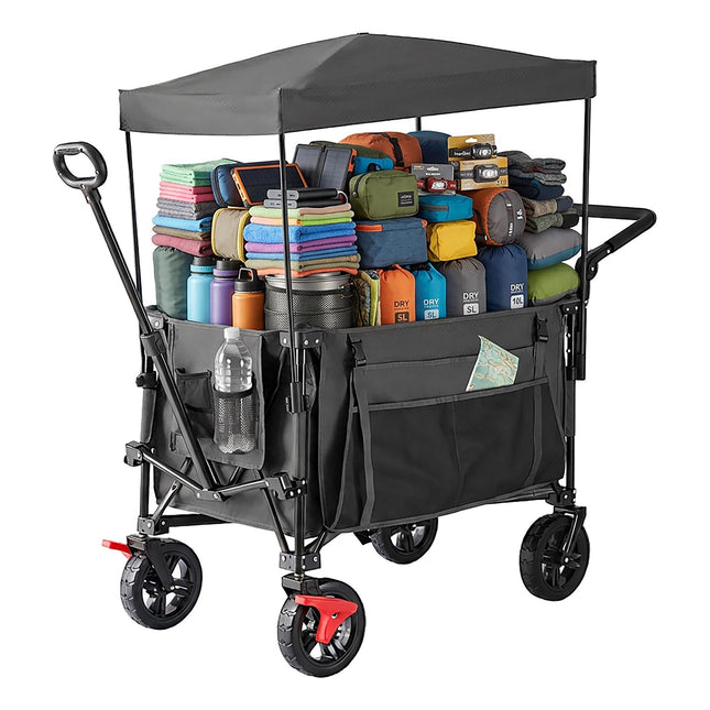 Folding Trolley with Roof, 200L Capacity, 150kg Load