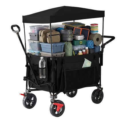 Folding Trolley with Roof, 200L Capacity, 150kg Load