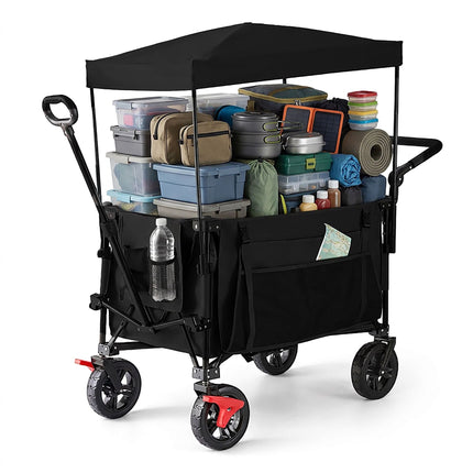 Folding Trolley with Roof, 200L Capacity, 150kg Load