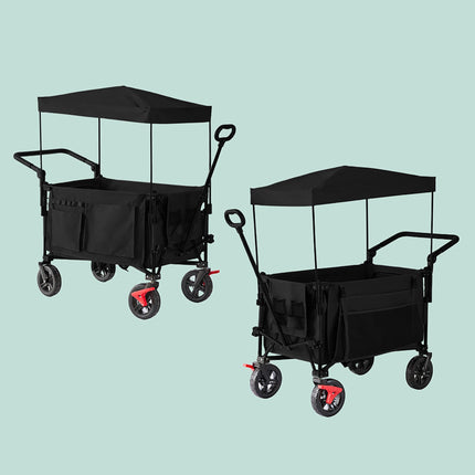 Folding Trolley with Roof, 200L Capacity, 150kg Load