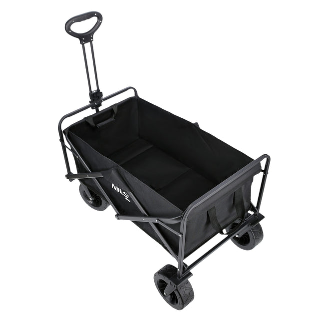 Folding Wagon, Black, 100L Capacity
