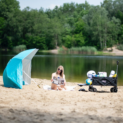 Folding Wagon, Black, 160L Capacity