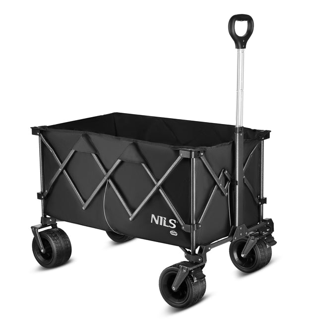 Folding Wagon, Black, XXL 180L Capacity
