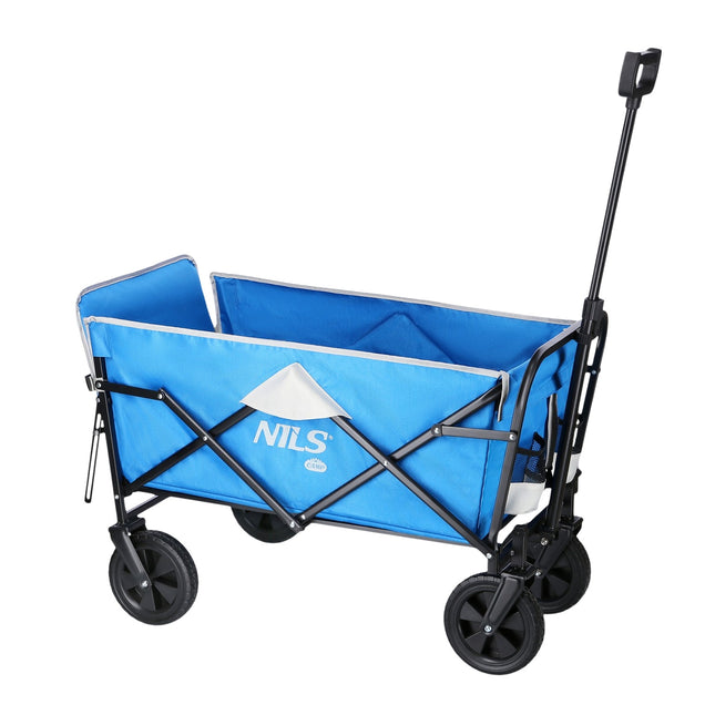 Folding Wagon, Blue-Gray, 125L Capacity