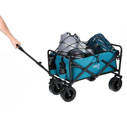Folding Wagon, Green, 100L Capacity