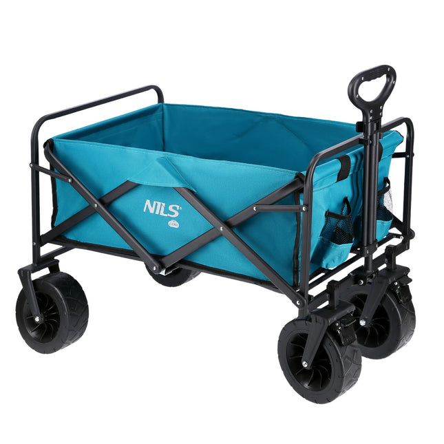Folding Wagon, Green, 100L Capacity