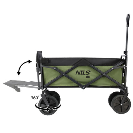 Folding Wagon, Green, 150L Capacity
