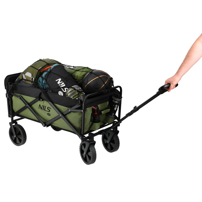 Folding Wagon, Green, 150L Capacity