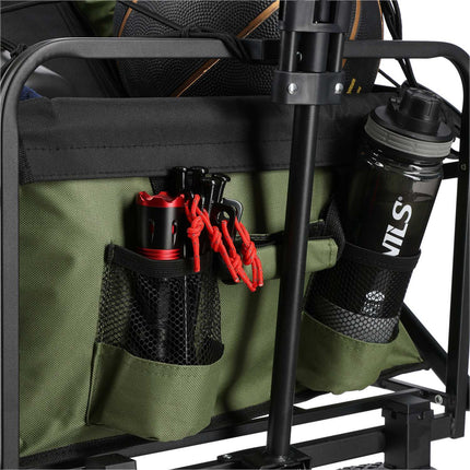 Folding Wagon, Green, 150L Capacity