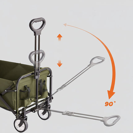 Folding Wagon for Beach, Camping, Shopping, Large Capacity