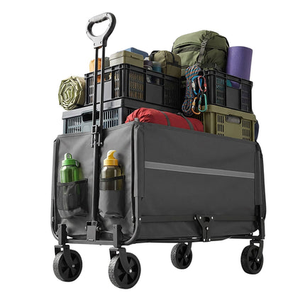 Folding Wagon with Tailgate – Waterproof, Compact Storage