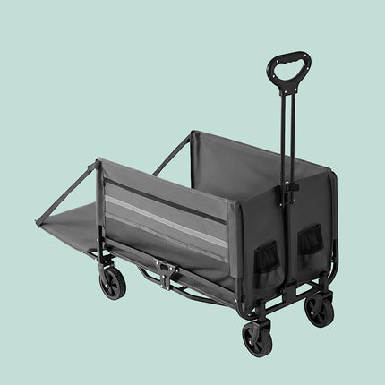 Folding Wagon with Tailgate – Waterproof, Compact Storage