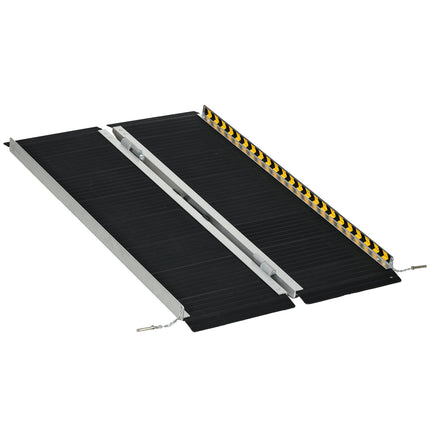 Folding Wheelchair Ramp, Non-Slip Surface, Portable Aluminum