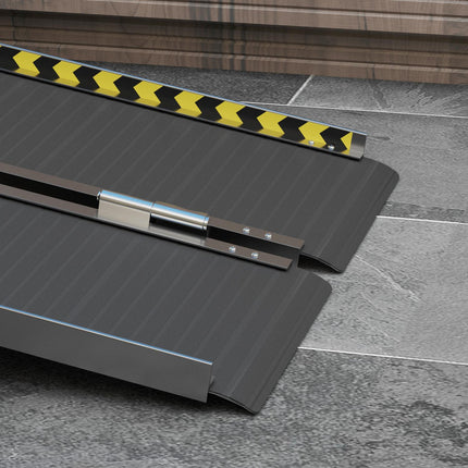 Folding Wheelchair Ramp, Non-Slip Surface, Portable Aluminum