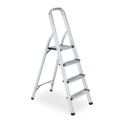 Folding aluminum stepladder