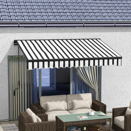 Electric folding arm awning with UV protection, 295x250 cm