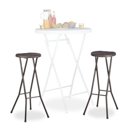 Folding bar stools BASTIAN