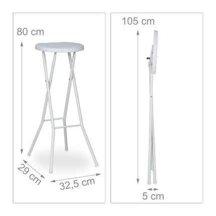 Folding bar stools BASTIAN