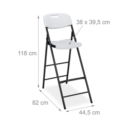 Folding bar stool set of 2